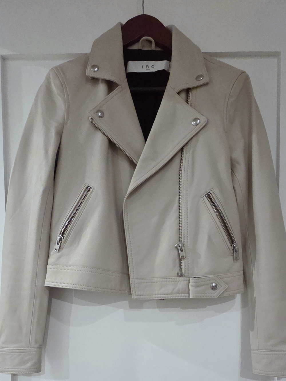 IRO Cream Leather Jacket - New Without Tags